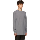 Haider Ackermann Black and White Striped Fortuna Long Sleeve T-Shirt