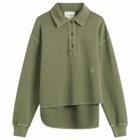 Closed Women's Rugby Shirt in Army Green
