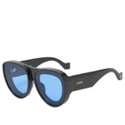 Loewe Eyewear Paula's Ibiza Pilot Sunglasses in Black/Blue 