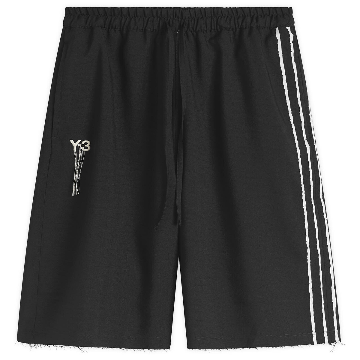 Y-3 Women's 3-Stripe Shorts in Black