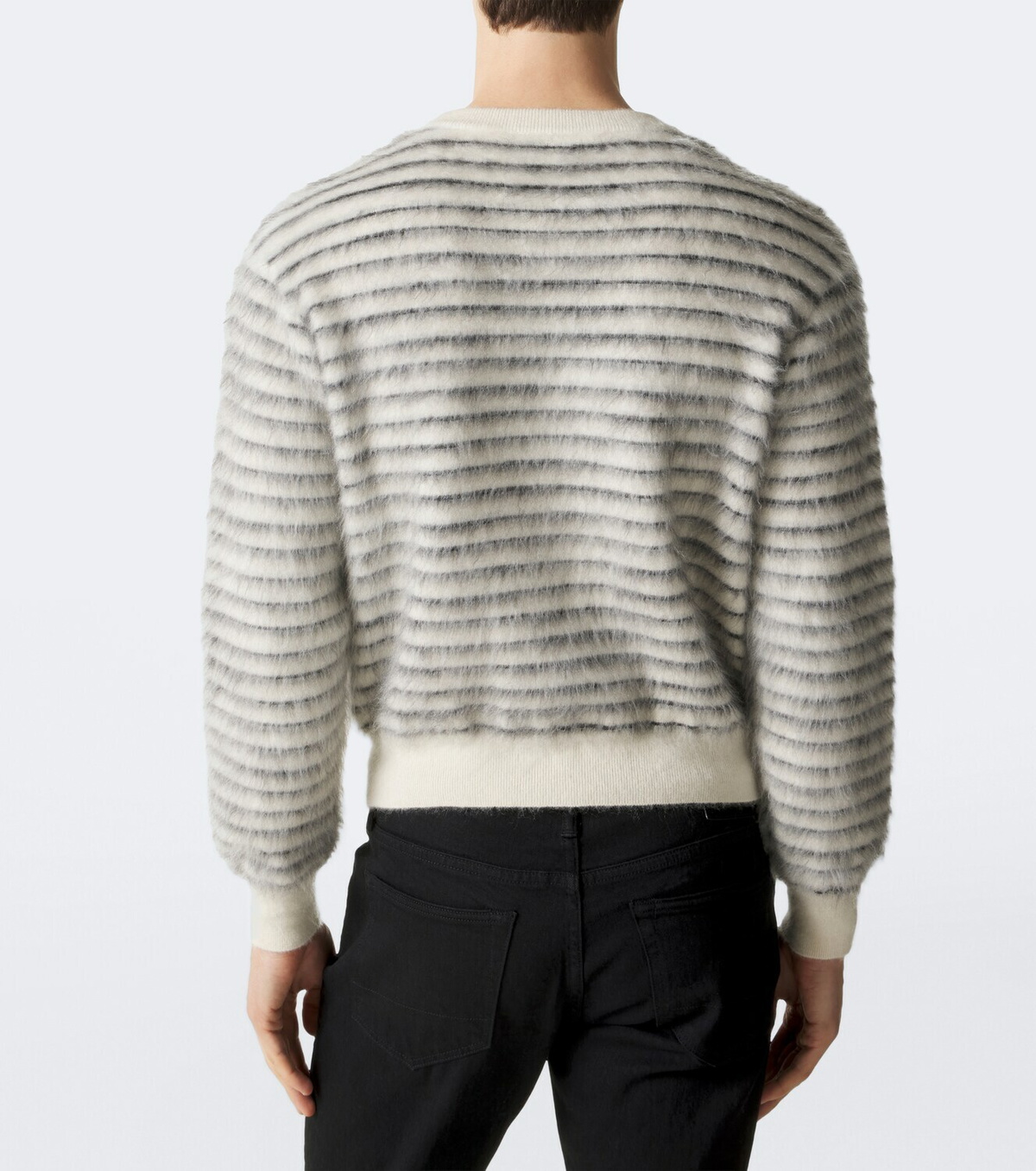 Tom Ford Striped mohair, wool, and silk-blend sweater