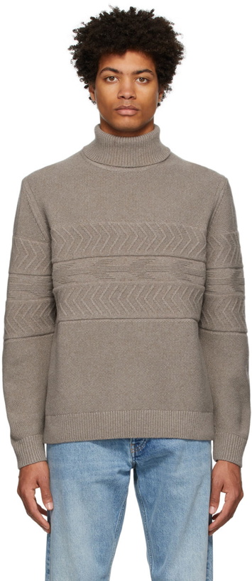 Photo: Theory Grey Wool & Cashmere Turtleneck