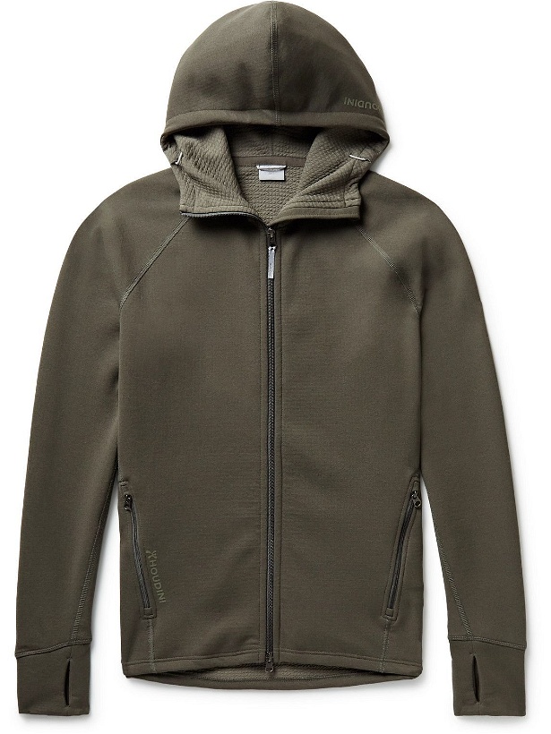 Photo: Houdini - Mono Air Hooded Recycled Stretch-Jersey Jacket - Green