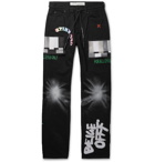 Off-White - EV BRAVADO Printed Embroidered Appliquéd Denim Jeans - Black