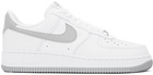 Nike White & Gray Air Force 1 '07 Sneakers