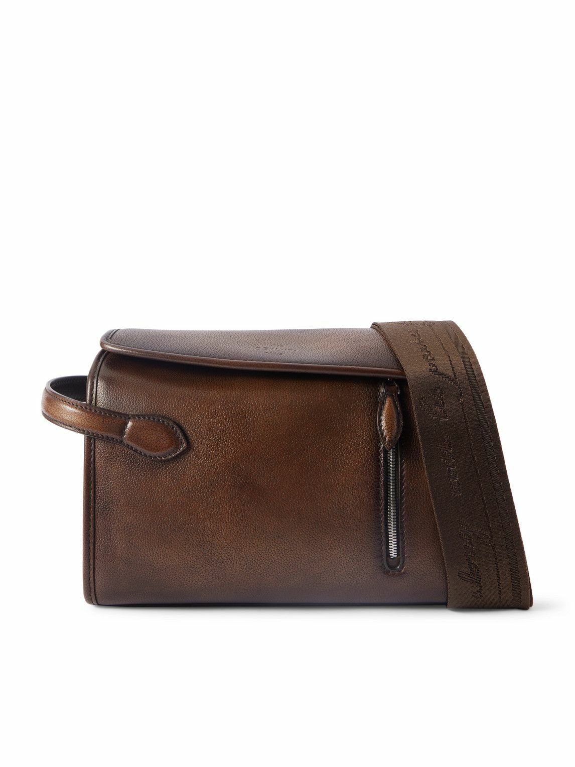 Berluti - Morning On Strap Venezia Leather Messenger Bag