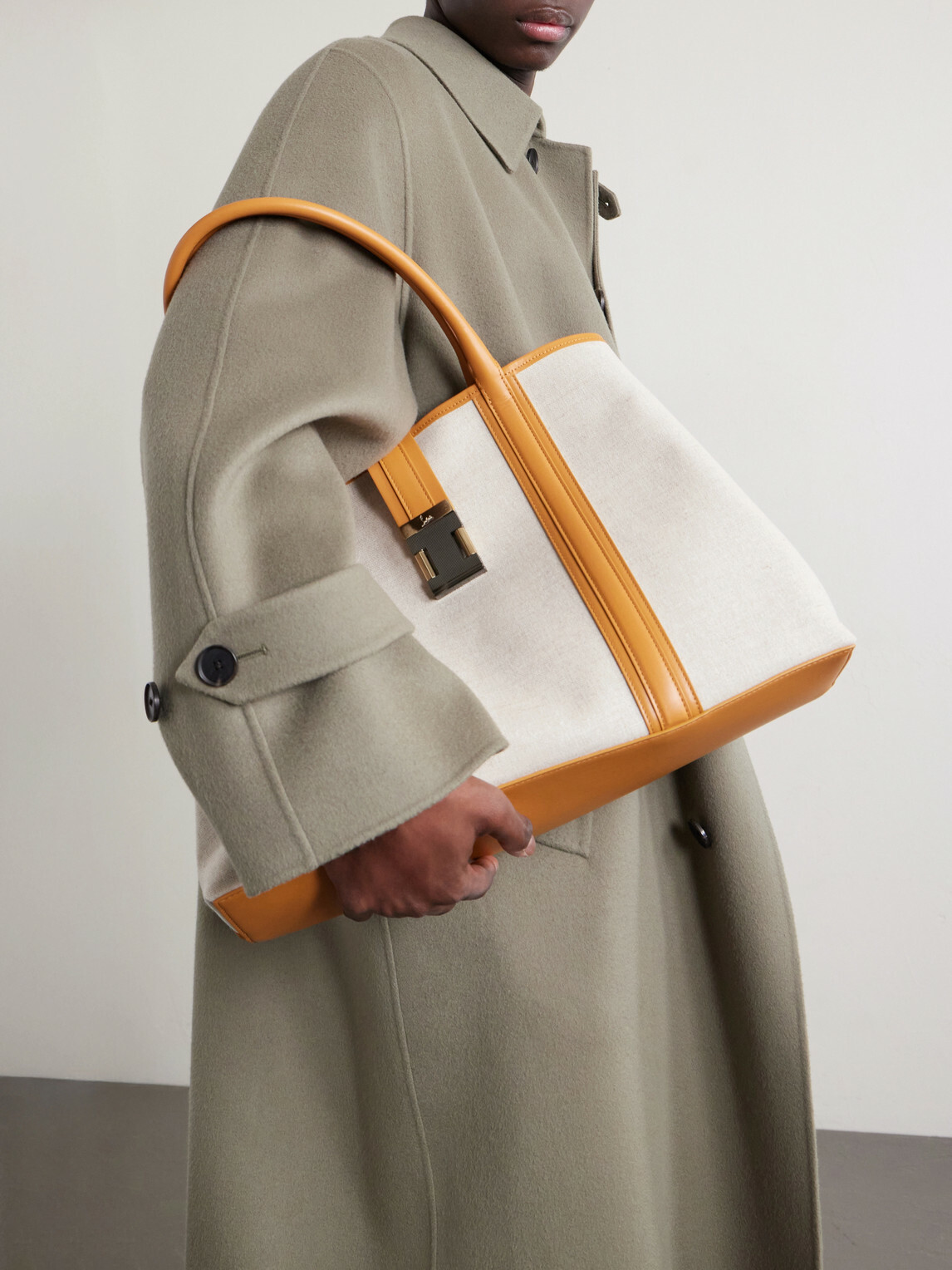 Christian Louboutin - Nox Leather-Trimmed Linen Tote Bag