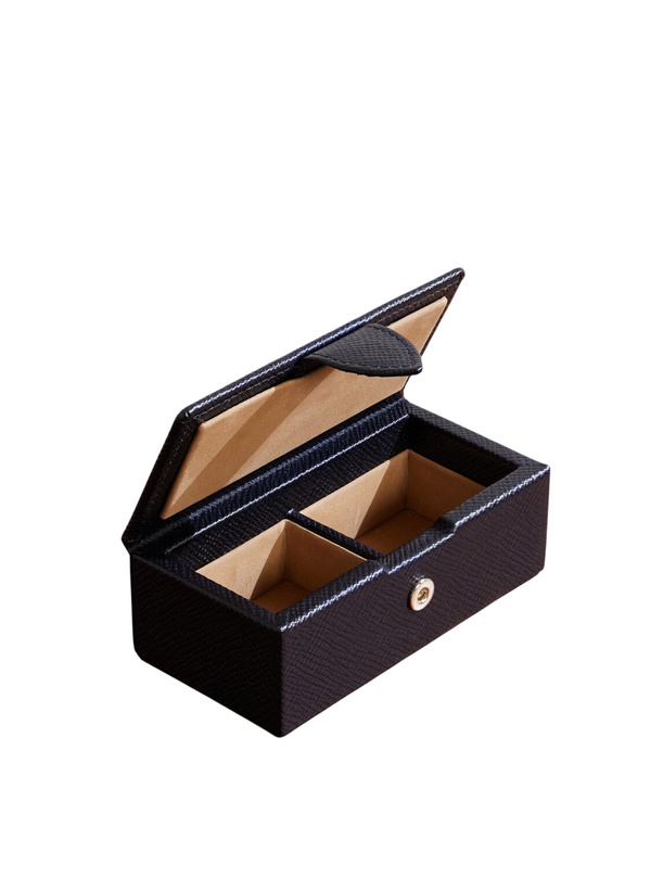 Photo: Smythson - Panama Cross-Grain Leather Cufflink Box