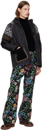 Andersson Bell Black Floral Trousers
