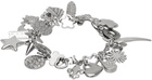 Marland Backus SSENSE Exclusive Silver Chrome Charm Bracelet