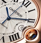 Cartier - Ballon Bleu de Cartier Automatic 42mm 18-Karat Pink Gold and Alligator Watch - White
