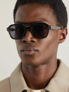 Fendi - Aviator-Style Logo-Print Tortoiseshell Acetate Sunglasses