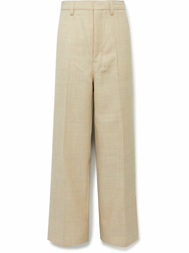 Photo: AMI PARIS - Wide-Leg Wool-Twill Trousers - Neutrals