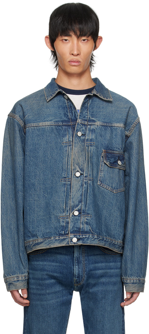 Re/Done Blue 1946 Selvedge Type 1 Denim Jacket Re/Done