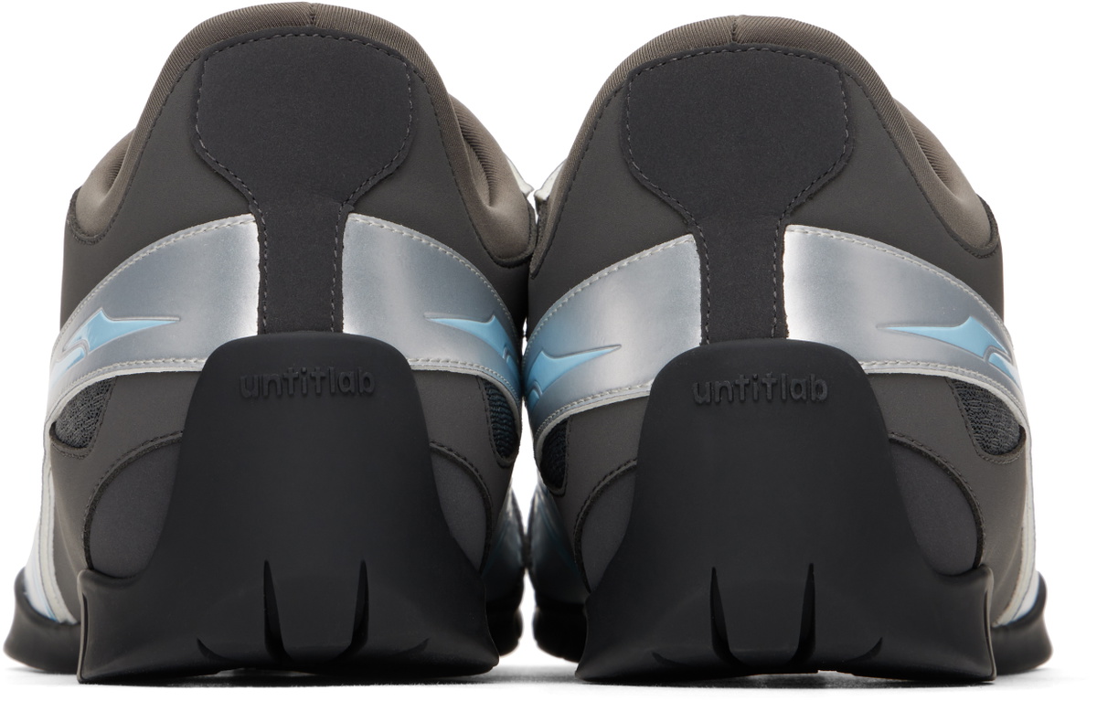 untitlab® Silver & Brown Swift Trek Sneakers