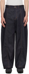 SAGE NATION Navy Welt Jeans