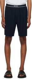 BOSS Navy Jacquard Shorts