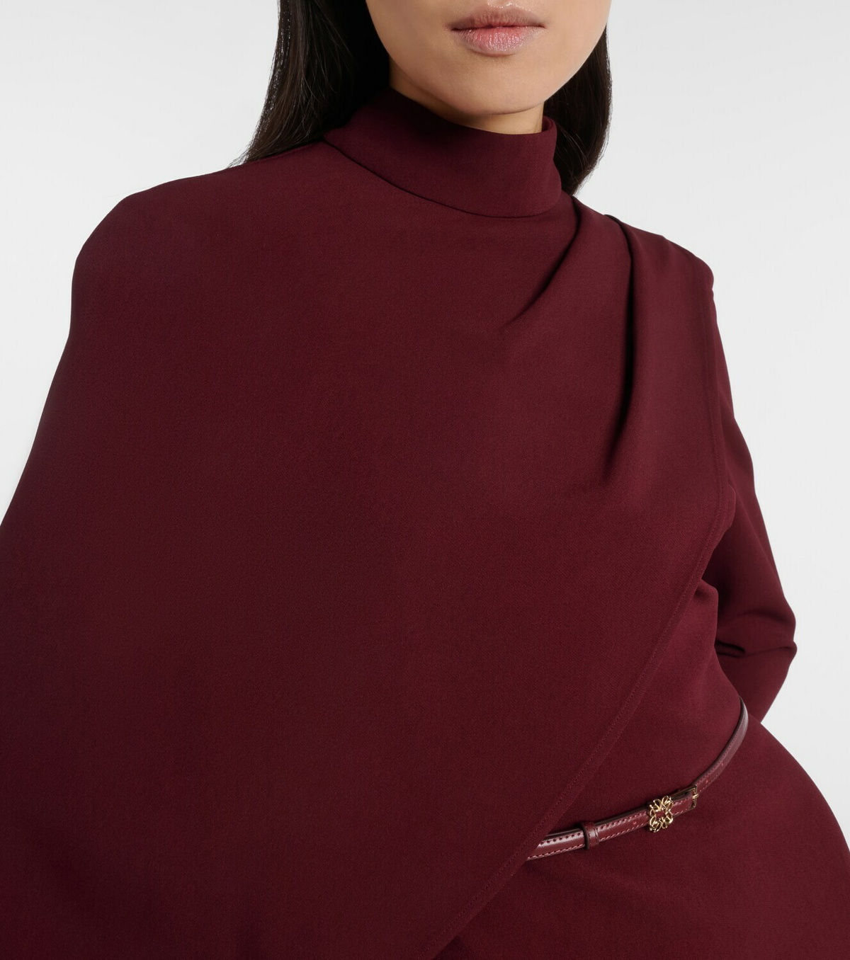Elie Saab Cape-detail belted gown