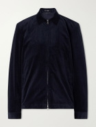 Sunspel - Cotton-Blend Corduroy Blouson Jacket - Blue