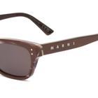 Retrosuperfuture Women's x Marni Floosa Sunglasses in Chocolate Horn 