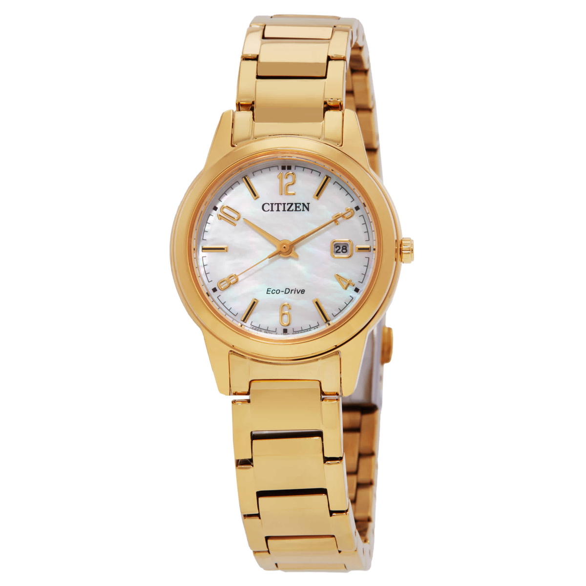 Citizen Classic Gold-tone Eco-Drive Ladies Watch FE1242-78D