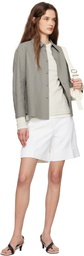 Jil Sander White Straight Leg Shorts