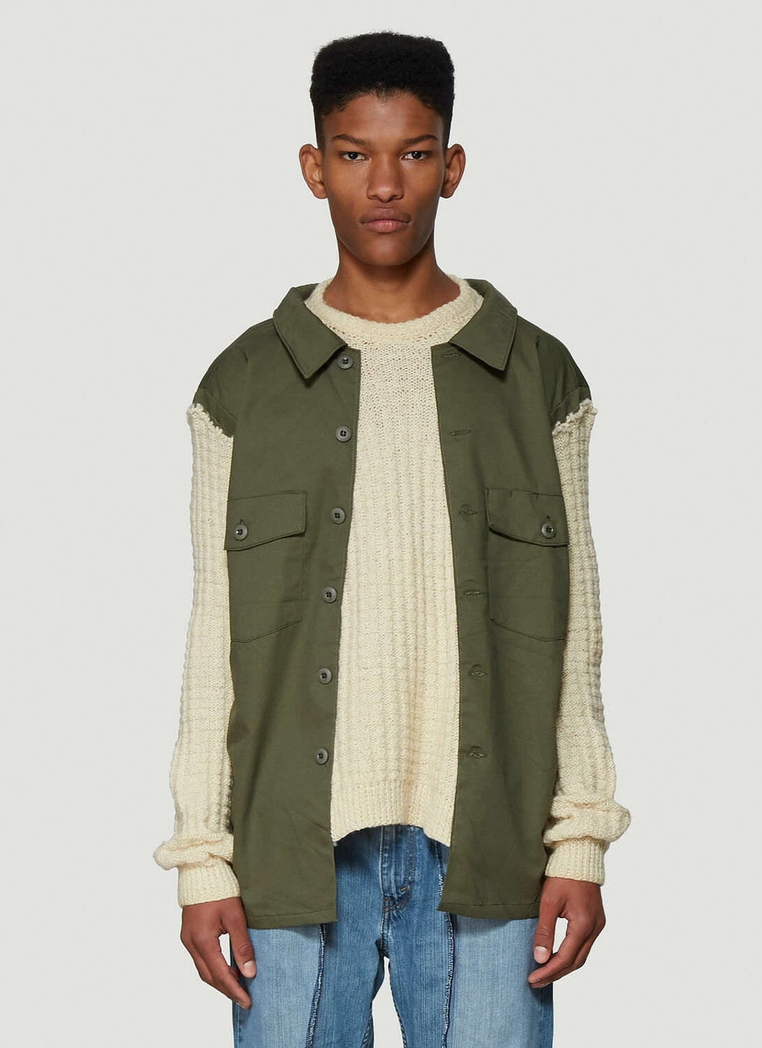 Bonum Contrast Panel Sweater