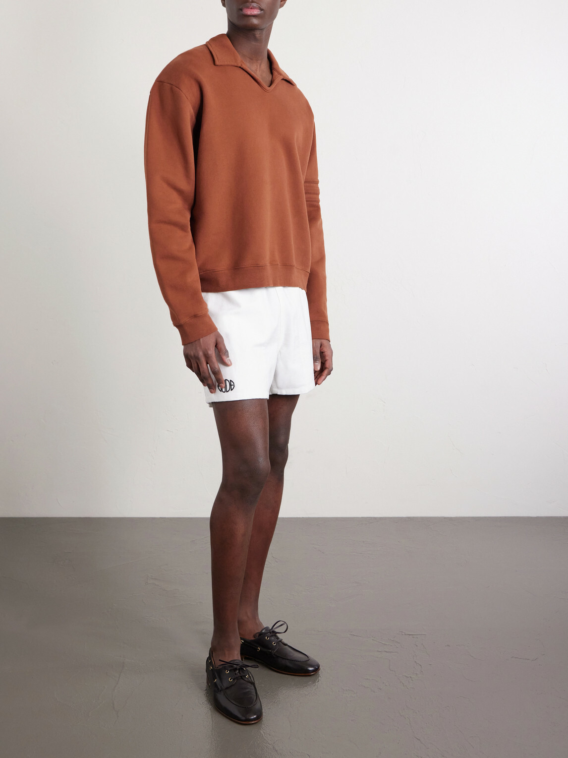 BODE - Field Straight-Leg Logo-Embroidered Cotton-Twill Shorts - White