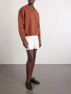 BODE - Field Straight-Leg Logo-Embroidered Cotton-Twill Shorts - White