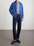 Barena - Linen-Blend Zip-Up Cardigan - Blue