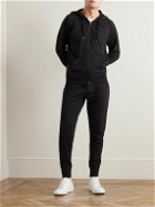 Paul Smith - Grosgrain-Trimmed Cotton-Jersey Sweatpants - Black