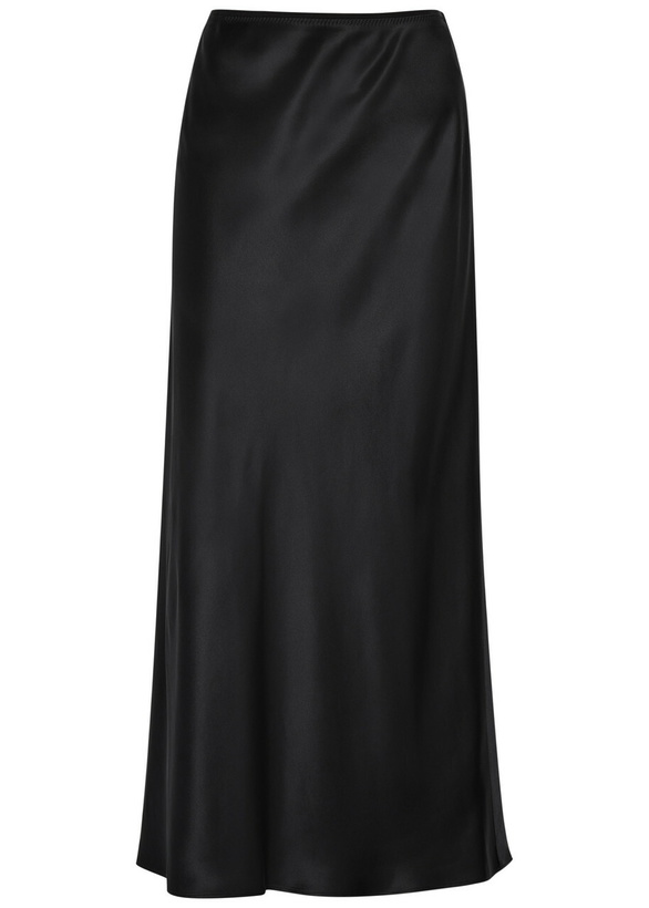 Photo: Joseph Isaak Silk Midi Slip Skirt Black