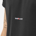 Saint Laurent Men's Classic Archive Logo T-Shirt in Black