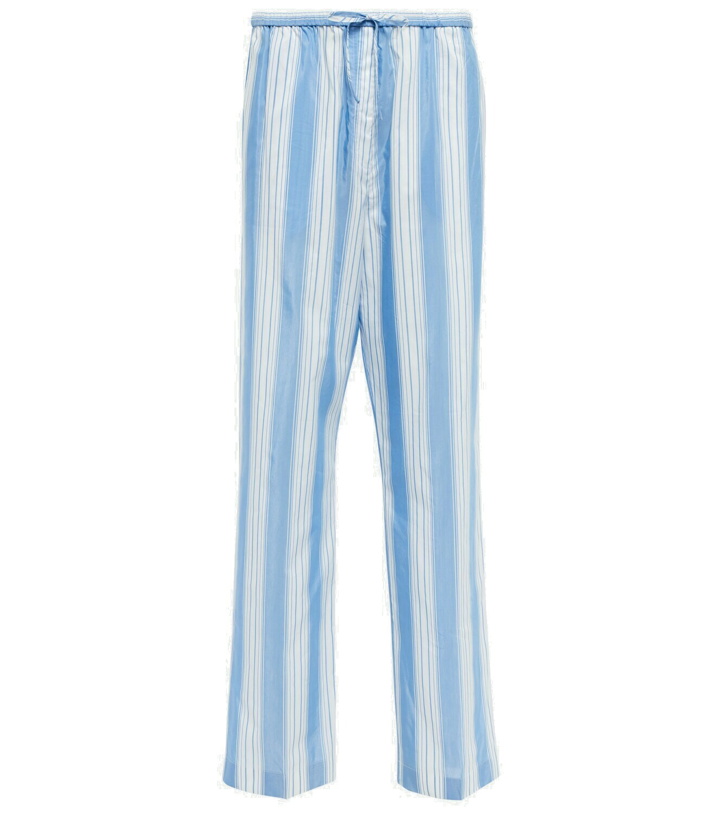 Photo: Toteme - Striped cotton and silk pants