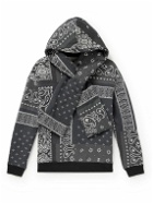 KAPITAL - Tie-Detailed Quilted Bandana-Print Cotton-Jersey Hoodie