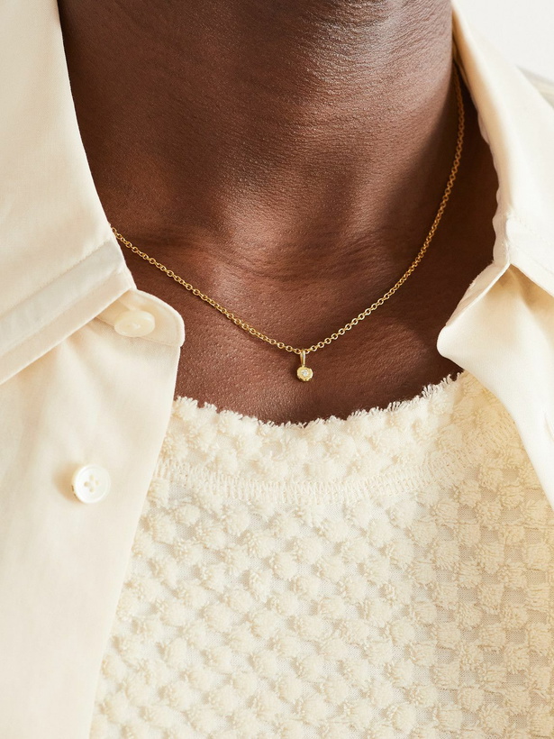 Photo: Octavia Elizabeth - Nesting Gem Gold Diamond Necklace