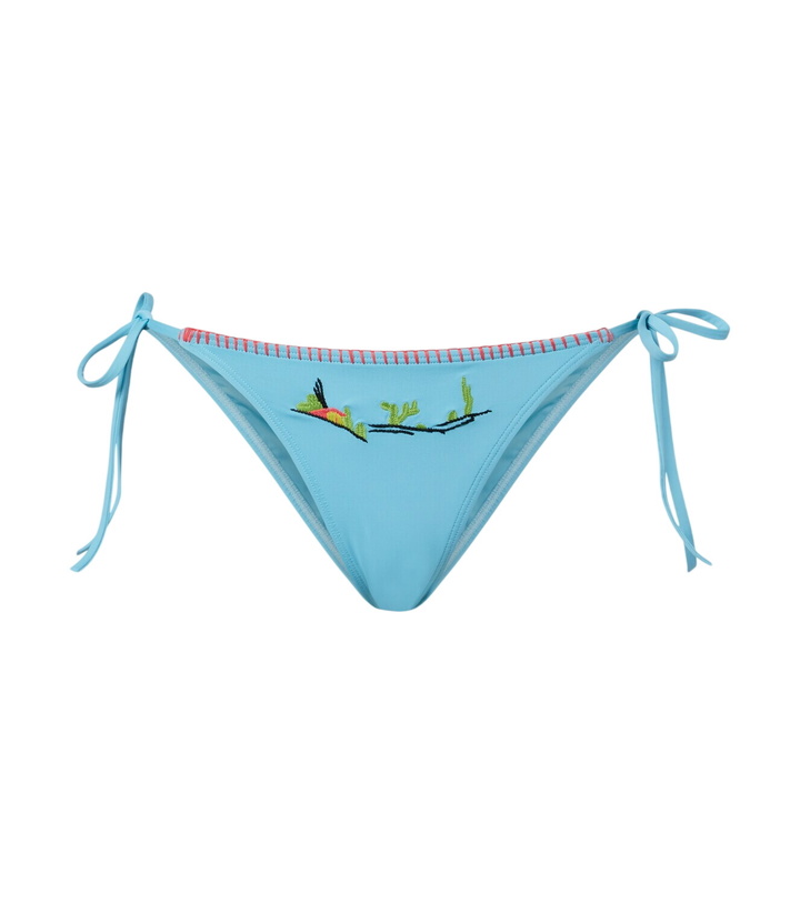 Photo: Staud Sisley embroidered bikini bottoms