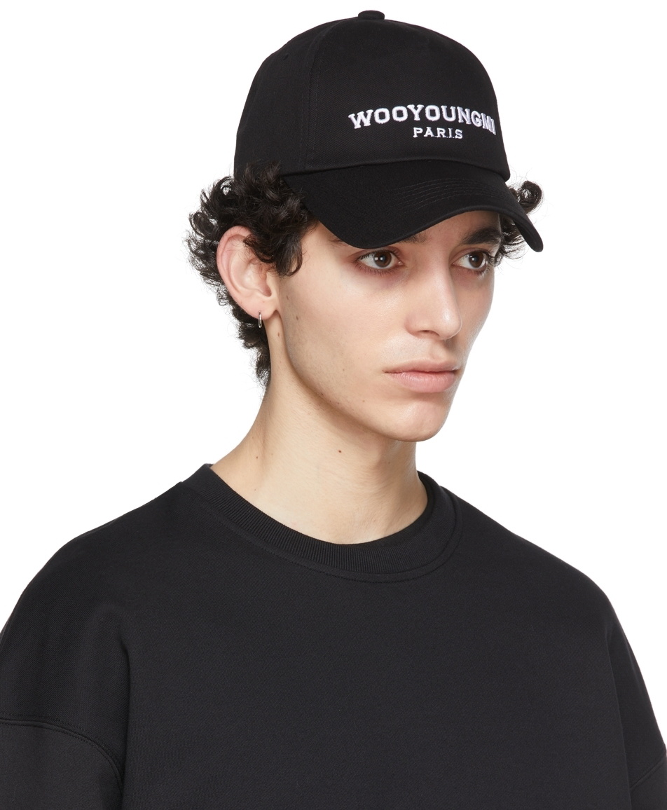Wooyoungmi Black Big Logo Cap Wooyoungmi