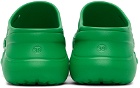 Balenciaga Green Crocs Edition Pool Slides