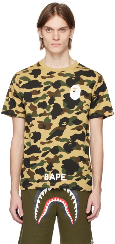 Photo: BAPE Yellow 1st Camo T-Shirt