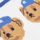 Rostersox Team Bear Socks in White