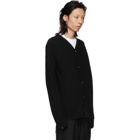 Comme des Garcons Shirt Black Wool Cardigan