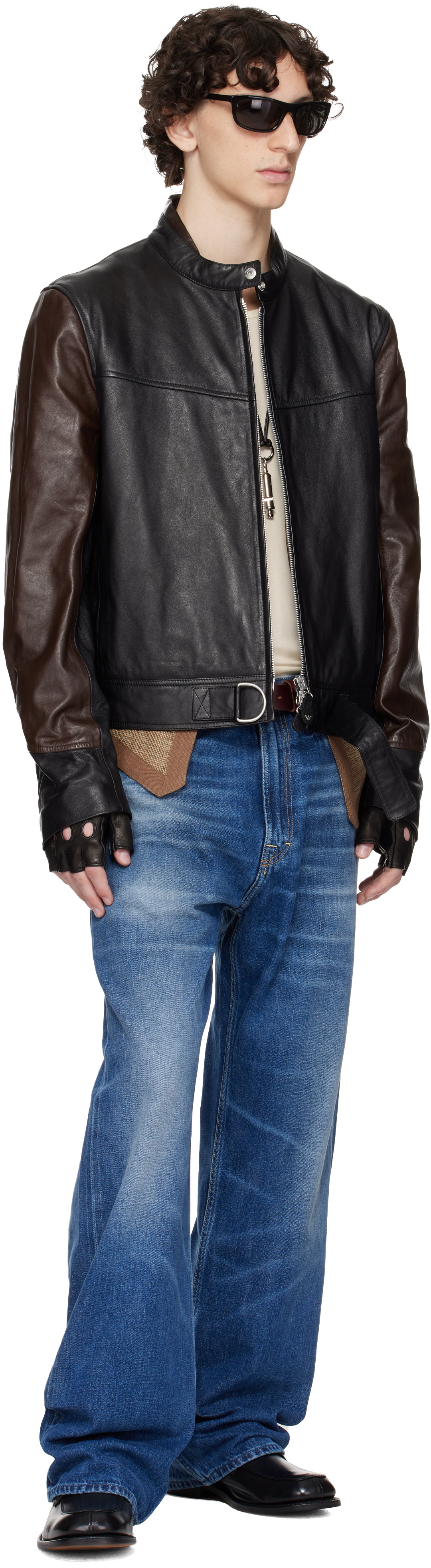 OUR LEGACY WORK SHOP Emporio Armani Black Taglio Gloves Our Legacy