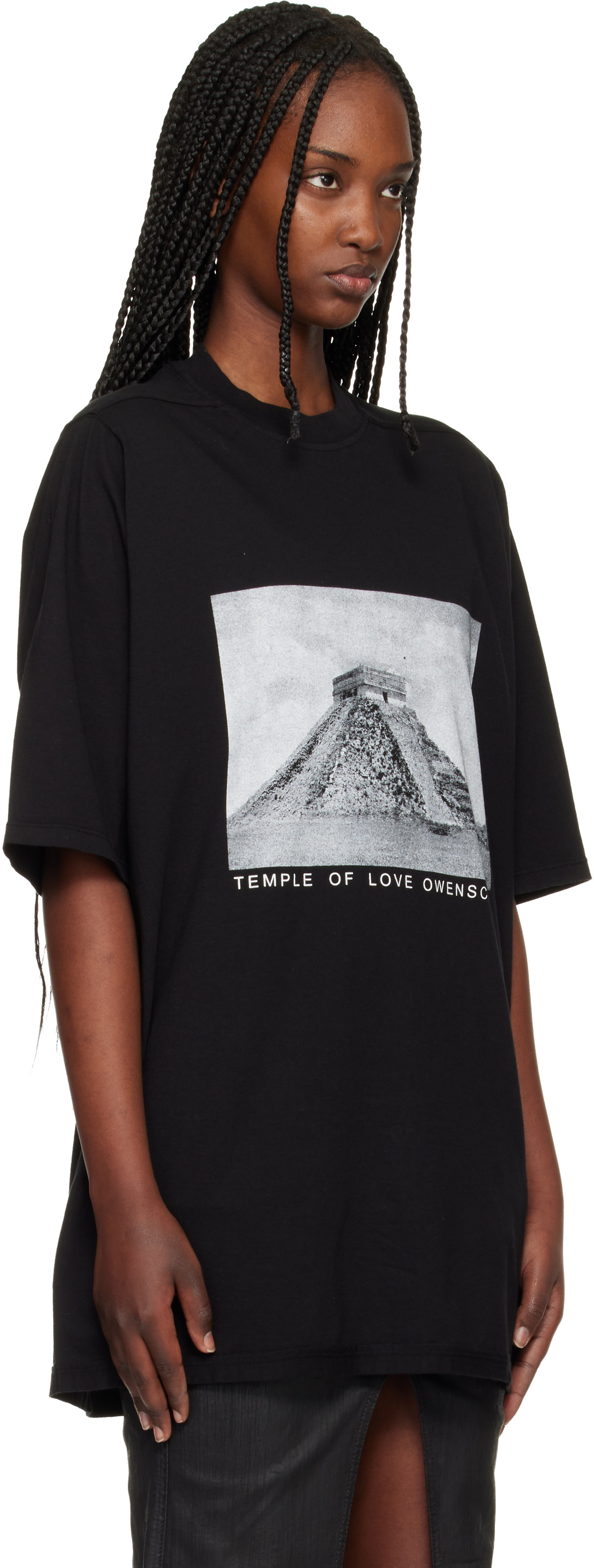 Rick Owens DRKSHDW Black Temple Jumbo S/S T-shirt