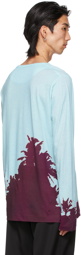 Dries Van Noten Blue & Purple Len Lye Edition Trade Tattoo Long Sleeve T-Shirt