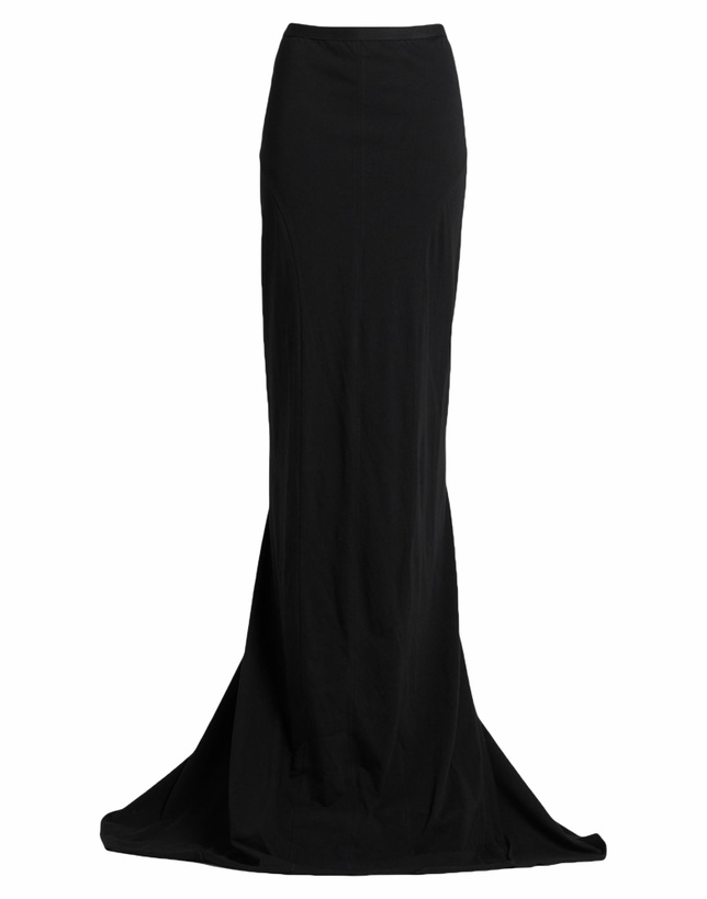 Photo: Rick Owens Womens Maxi skirt in Black