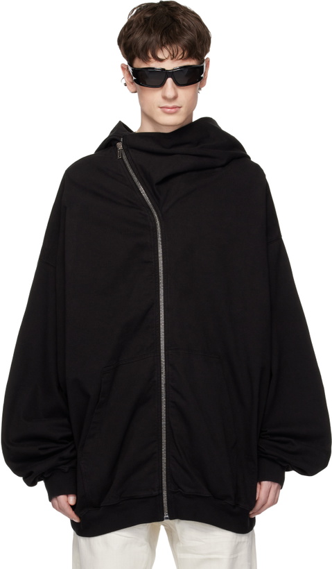 Photo: Rick Owens DRKSHDW Black Temple Mountain Hun Hoodie