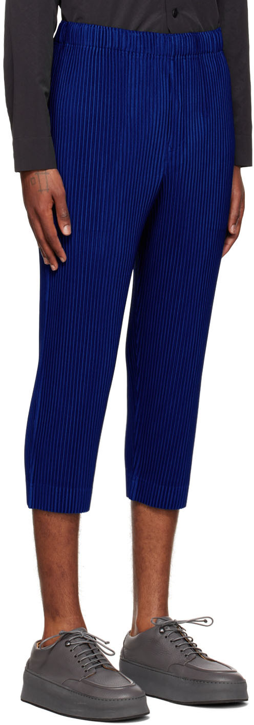 HOMME PLISSÉ ISSEY MIYAKE Blue Monthly Color August Trousers Homme