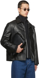 Commission SSENSE Exclusive Calfskin Curved Flap Jacket