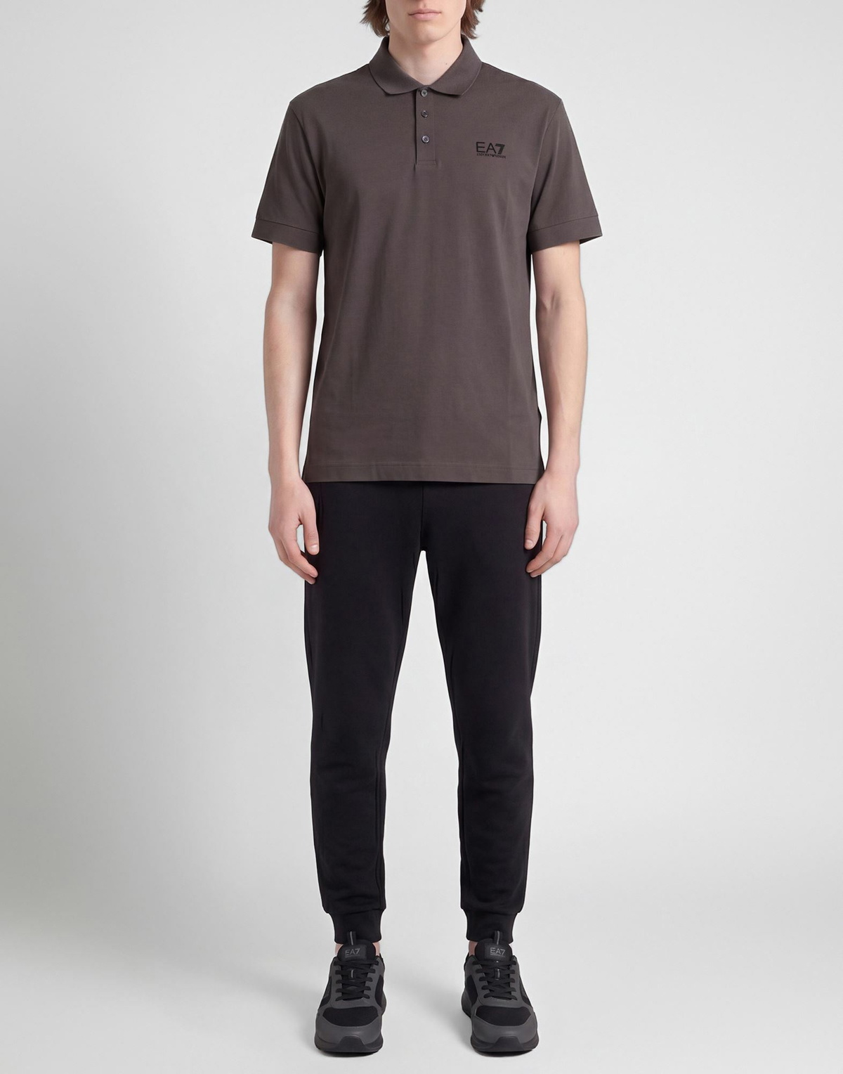 Ea7 Mens Polo shirt in Grey